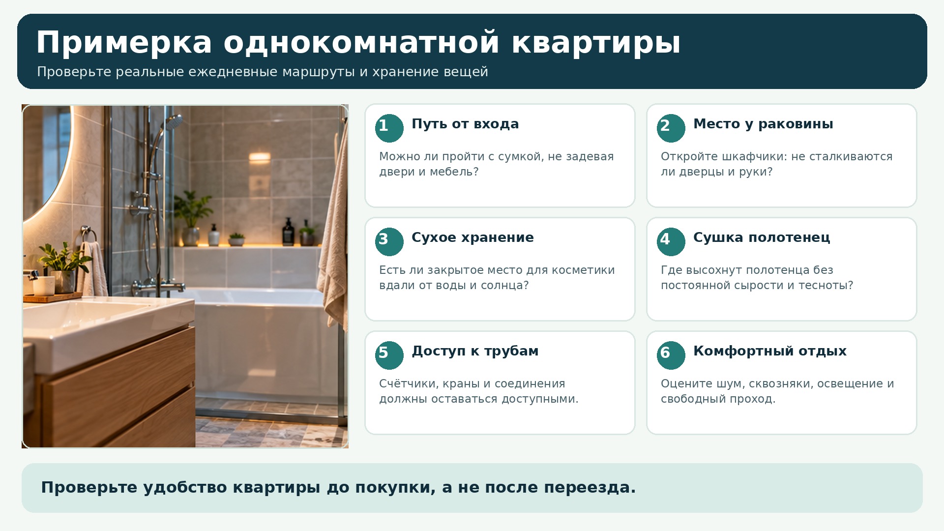 Как примерить однокомнатную квартиру к реальным привычкам